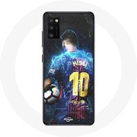 Maniacase Hoesje voor Oppo A16 Lionel Messi FCB Barcelona Voetbalclub