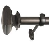 Decopolitan Vierkante gordijnroedeset, 36 tot 72-inch, geroosterd koper, 27933-36CO