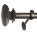 Decopolitan Vierkante gordijnroedeset, 36 tot 72-inch, geroosterd koper, 27933-36CO