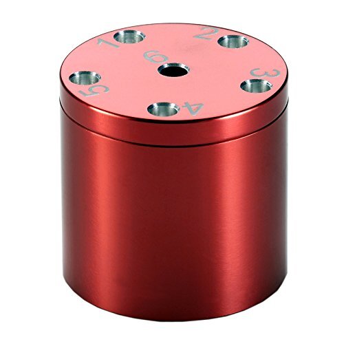 Bestsaller 3004 Aluminium Super Zes Reisspel, Rood, Ø 5 cm