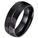 TJ Tom Jaxon Tom Jaxon wolfraam Ring Facet Groef Mat Zwart-21.5mm