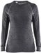 Blaklader Dames onderhemd, 100% Merino WARM 7200-1732 - Medium Grijs/Zwart - XXL