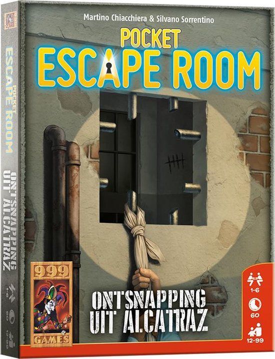 999 Games Pocket Escape Room: Ontsnapping uit Alcatraz - Breinbreker - Escape Room Spel - Nederlands