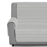 Eiffel Textile Bankhoes voor huisdieren, polyester, lichtgrijs, 4-zits
