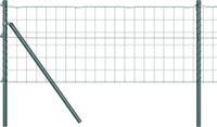 vidaXL Euro-hek met grondbevestiging 50 x 0,6 m PVC-Coated Staal Groen