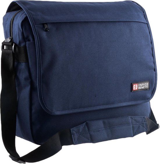 Enrico Benetti Schooltas Amsterdam - Blauw - Polyester - Donkerblauw