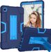 Merkloos Samsung Tablethoes geschikt voor Samsung Galaxy Tab A7 Lite 8.7 inch (SM-T220 / SM-T225) – Blauw – Met standaard