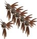 House of Seasons Kolibries oiseau sur clip - 6x st - bruin