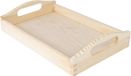 Creative Deco Kleine Houten Dienblad Thee Ontbijt | 30 x 20 x 6,3 cm | Handvatten