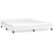 VidaXL Cadre de lit avec tête de lit sans matelas 200x200 cm blanc