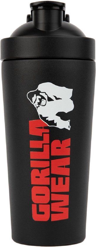 Gorilla Wear Metal Shaker - 740 ml - Zwart
