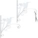 Merkloos Relaxdays plantenhaak met vogel - set van 2 - wit