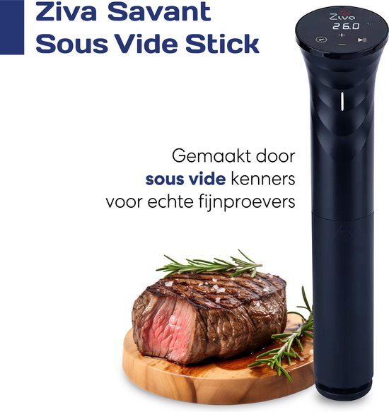 ZIVA Savant sous-vide stick 1200W - 25 liter - eenvoudige bedieninging - IPX7