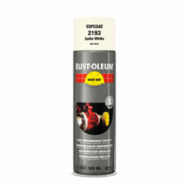 Rust-oleum Hard Hat® deklaag wit zijdeglans RAL 9010 500ml