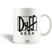 Simpsons Duff Beer Logo Noir Céramique mug