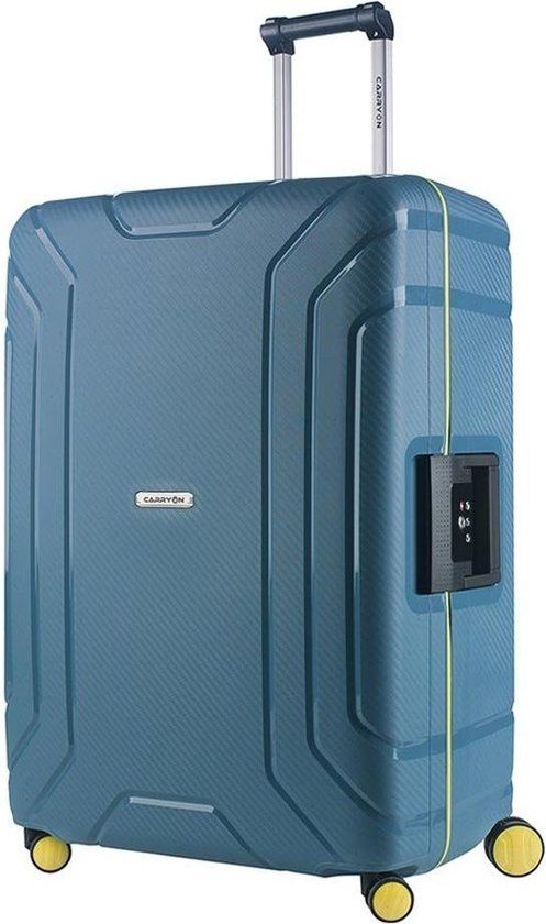 CarryOn Steward TSA Reiskoffer 100 liter - Grote koffer 75cm met kliksloten - Blauw