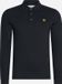 Lyle & Scott Longsleeve Polo - Zwart - Heren - Maat M