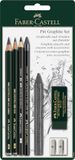 FABER-CASTELL Pitt Graphite-teken set, 7-delig