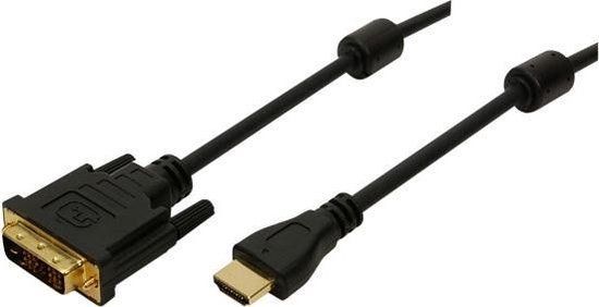 Logilink HDMI>DVI-D 3m Zwart