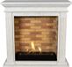 Xaralyn Bio-ethanol haard - Cadiz BST-SWP - wit gepolijst natuursteen - 3 KW verwarming - haardombouw inclusief inbouwhaard - schouw