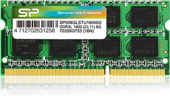 Silicon Power 8GB DDR3L 1600MHz SO-DIMM Laptop Memory