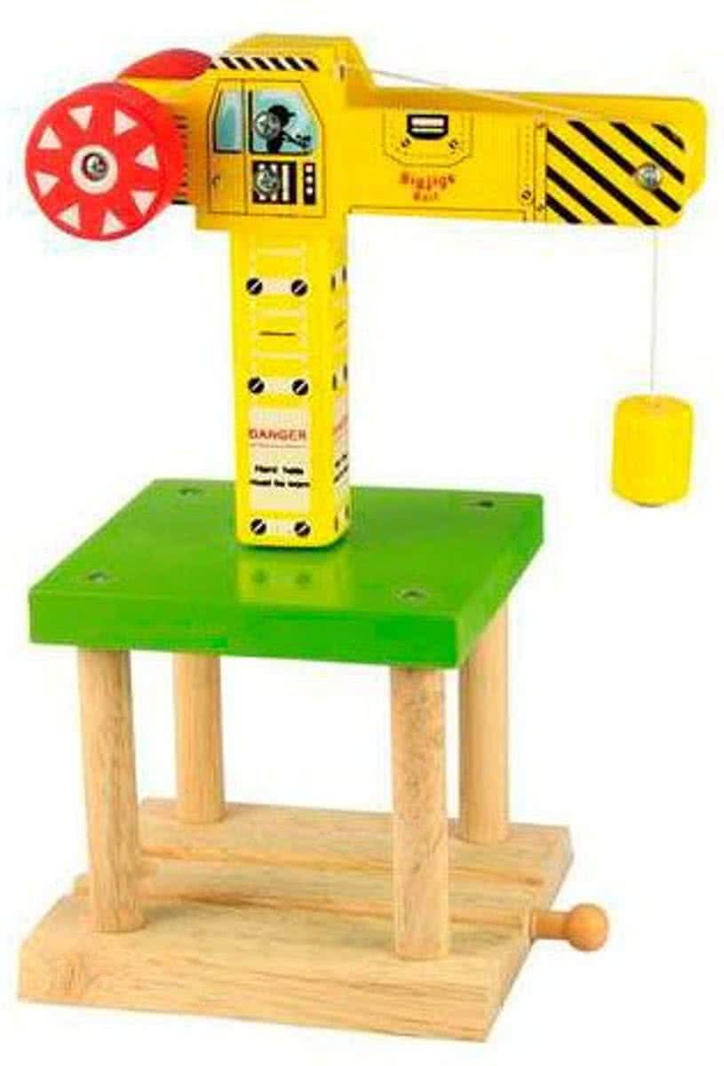 Bigjigs hijskraan - Hout - Jongen
