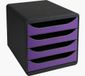 Exacompta BIG-BOX Ladenbox - Purper - 4 vakken