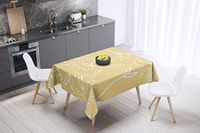 Bonamaison Tafelkleed, Anti-Mold, Sneldrogend, Waterdicht, 100% Polyester Tafellaken, Willekeurig patroon, 140 x 140 Cm - Ontworpen en Vervaardigd in Turkije