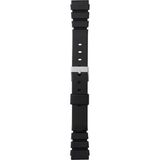 Morellato Horlogebandje - Type Seiko - Siliconen - Zwart - Bandbreedte 22,50 mm
