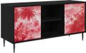 vidaXL Tv-meubel AACHEN 102 x 33 x 51 cm Zwart eiken Bewerkt hout