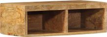 Meuble TV montage murale 60x30x19 cm manguier brut massif
