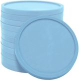 CombiCraft gerecycled plastic munten 29mm pastelblauw - 1000 stuks