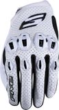 Five Gloves SAS Five Stunt Evo 2 geperforeerde motorhandschoenen - Wit/zwart, S