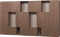 WOOOD Build meuble mural combinaison 376 cm - décor chêne - marron