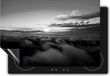Chefcare Inductie Beschermer Zonsondergang in de Wolken - Zwart Wit - 95x55 cm