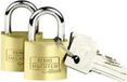Burg-Wächter 2er Set Duo 222 30 SB Hangslot Gelijksluitend Messing Sleutelslot