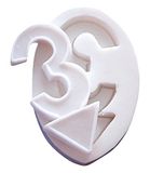 Silikomart 71.103.00.0096 bakvorm voor cake SLK003 nummer 3, siliconen, wit