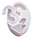 Silikomart 71.103.00.0096 bakvorm voor cake SLK003 nummer 3, siliconen, wit