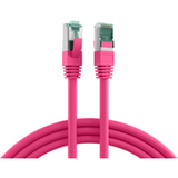EFB ELEKTRONIK Icecat Patchkabel RJ45 Patchkabel Cat.6A S/FTP LSZH, magenta 3m