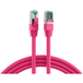 EFB ELEKTRONIK Icecat Patchkabel RJ45 Patchkabel Cat.6A S/FTP LSZH, magenta 3m