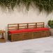 vidaXL - Coussin de banc - VUGHT - Rouge - 100 x 40 x 5 cm