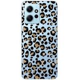 1001 coques Xiaomi Bedrukt siliconen hoesje compatibel met Xiaomi Redmi Note 12 4G Leopard