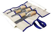 Narex Wood Line Profi Bevel Edge Chisel Set 863801, beitelset 6-12-16-20-26 mm in gereedschapsrol, 5-delig