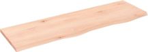 VidaXL Wastafelblad 100x30x2 cm onbehandeld massief hout