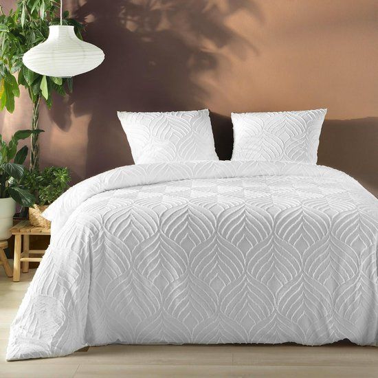 KGS Promolinge Heltie 3-delige beddengoedset - Tweepersoons - Wit - Katoen - 220 x 240 cm