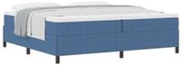 vidaXL Boxspring Bed Blauw 200 x 200 cm Corduroy Stof