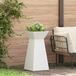 Maison Exclusive - Pots décoratifs de forme colonne, 2 pièces, blanc, 35 x 35 x 73 cm, en acier galvanisé