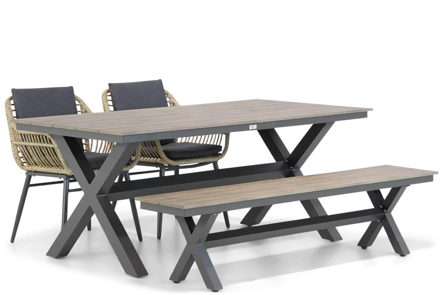 Coco Leonardo/Forest 180 cm dining tuinset 4-delig