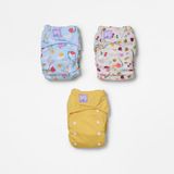 Bambino Mio Splash About Set van 3 herbruikbare luiers in motief ‘Garden Party’