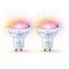 WiZ Smart LED Spot - GU10 - 50W Equivalent - RGB - 2-Pack